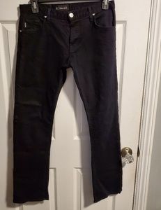 Diamond Supply Co Blk Button Fly Jeans